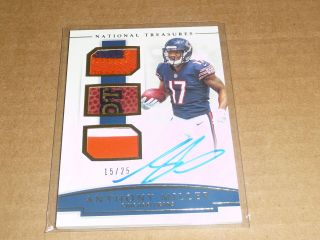 2018 National Treasures Anthony Miller Autograph/auto Jersey Ball Bears /25 3646