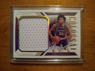 2018 - 19 National Treasures Marvin Bagley Rc Sp Colossal Jumbo Patch Rookie 2/25