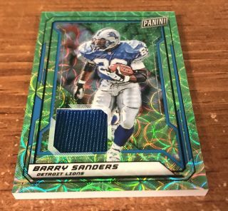 2019 Panini The National Barry Sanders Jersey Card 09/25