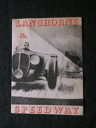 Langhorne Speedway 1946 Program 100 Mile National Stock Car Race