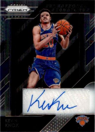 2018 - 19 Panini Prizm Sensational Signatures Kevin Knox Auto York Knicks 69
