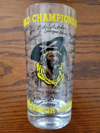 1960 Pittsburgh Pirates Autographed Drinking Glass