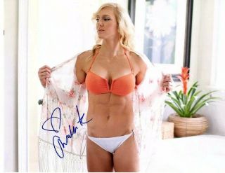 Charlotte Flair Autographed 11 X 14 Color Photo Wwe - Nxt - Wwf - Sexy Lingerie