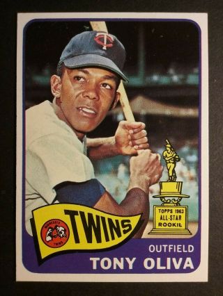 1965 Topps Baseball 340 Tony Oliva All - Star Rookie Ex - Mt,
