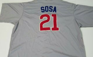 Sammy Sosa Official Chicago Cubs Baseball MLB Majestic Jersey Mens 3XL 3