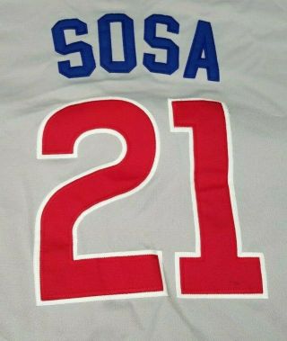 Sammy Sosa Official Chicago Cubs Baseball MLB Majestic Jersey Mens 3XL 4