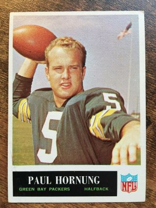 1965 Philadelphia Gum Football Card 76 Paul Hornung Green Bay Packers Ex