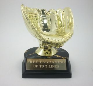 Softball Trophy,  Softball Holder.  Engraving.