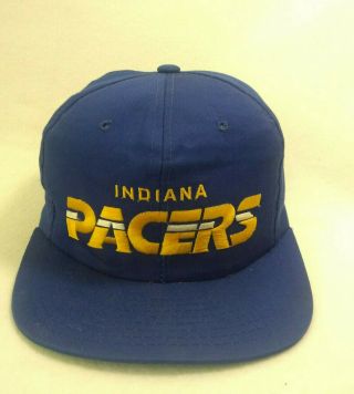 Vintage Indiana Pacers Starter Nba Snapback Hat Cap 80s Reggie Miller Blue