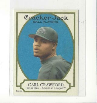 2005 Topps Cracker Jack Mini Blue 21 Carl Crawford Rays /50
