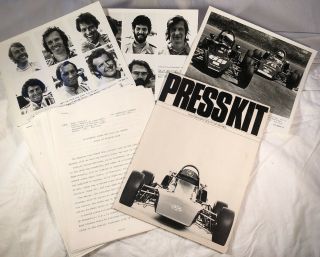 1974 Vee Racing Press Kit Packet Photo Media Guide Vw Volkswagen Imsa Scca