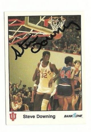 Steve Downing 1986 Indiana Hoosier Greats Signed Auto Autographed Card