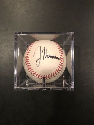 Justin Thomas Golf Signed Baseball Autograph With Case