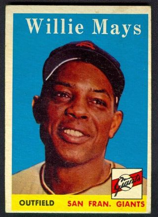 1958 Topps 5 Willie Mays (hof)