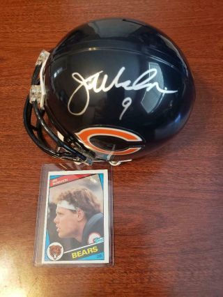 Jim Mcmahon 1985 Chicago Bears Autographed Signed Riddell Mini Helmet