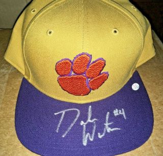 Deshaun Watson Clemson Tigers Autographed Baseball Hat - Houston Texans Qb