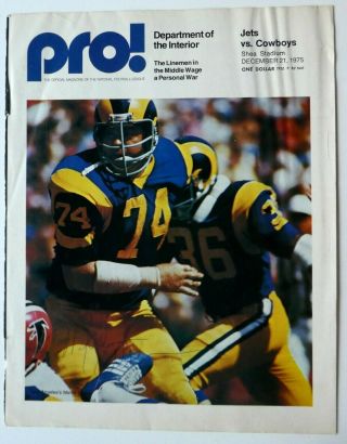 Merlin Olsen Autographed 8x11 " Front Page Los Angeles Rams Nfl Pc2295