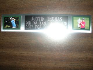 Justin Thomas (golf) Nameplate For Autographed Ball Display/flag/photo