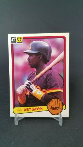 1983 Donruss Tony Gwynn 598 Rookie Card Rc Padres