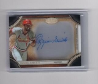 2015 Topps Tier One Clear One Ozzie Smith Hof Signed Auto 07/25 Cardinals