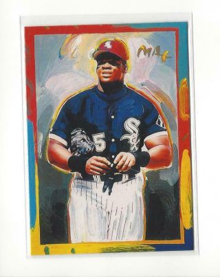 1997 Topps Gallery Peter Max Serigraphs 6 Frank Thomas White Sox