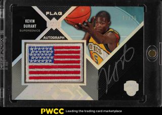 2007 Upper Deck Black Flag Kevin Durant Rookie Rc Auto Patch /25 Fa - Kd (pwcc)