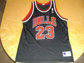Vintage Champion Michael Jordan Chicago Bulls Basketball Jersey Size 48