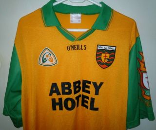 Vintage O ' Neills Donegal GAA Gaelic Football Jersey XL Ireland Abbey Hotel 2