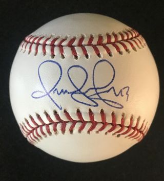 Omar Vizquel Cleveland Indians Autographed Signed Baseball Jsa