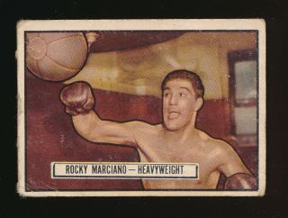 Rocky Marciano Hof Rookie 1951 Topps Ringside 32 Lower Grade Set Builder C3958
