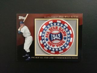 2010 Topps Commemorative Patch Card Mcp - 111 Pee Wee Reese,  Dodgers