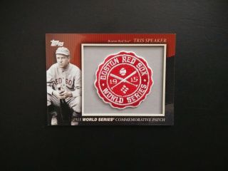 2010 Topps Commemorative Patch Card Mcp - 1 Tris Speaker,  Red Sox