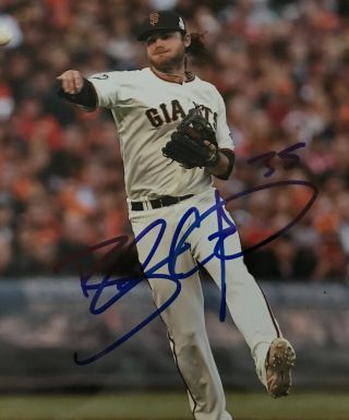 Brandon Crawford Signed autographed San Francisco Giants 8x10 Photo w/PROOF 2
