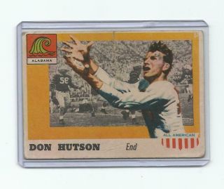 1955 Topps All American Football 97 Don Hutson Poor Alabama Crimson Tide Card