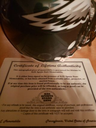 Donovan Mcnabb Signed Autographed Philadelphia Eagles Riddell Mini Helmet