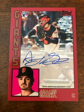 2019 Topps Series 2 Aramis Garcia Auto Rookie Red Parallel 4/25 Rc
