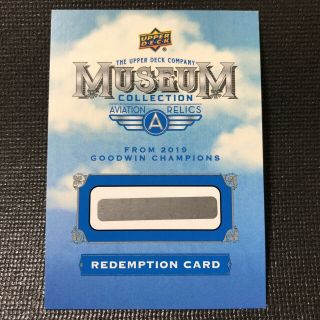 2019 Goodwin Champions Museum Aviation Relics Redemption Card - [b827]