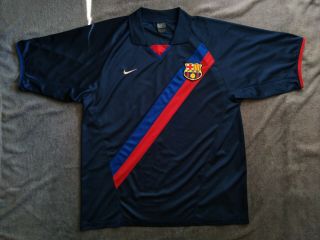Fc Barcelona Jersey 2002/2003 Away Shirt Vintage Barca Camiseta Nike Retro " Xl "