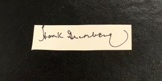 Hank Greenberg Vintage Signed Autograph Cut Album Page Detroit Tigers Legend