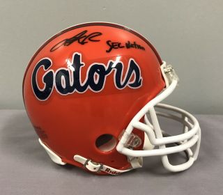 Laura Rutledge SIGNED Florida Gators Mini Helmet w/ JSA SEC Nation ESPN 4
