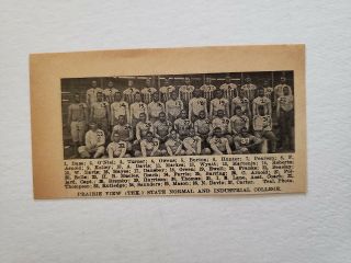Prairie View Texas State Normal And Industrial College 1924 Football Team Pictur