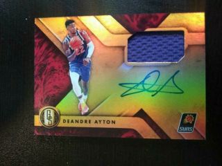 Deandre Ayton 2018 - 19 Panini Chronicles Gold Standard Rookie Jersey Auto Gs - Day