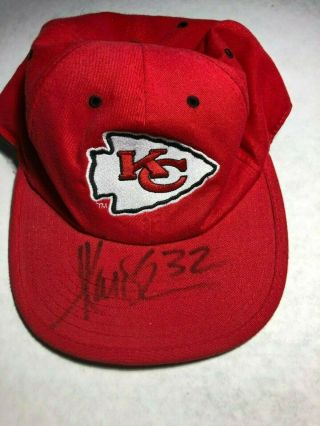 Marcus Allen 32 Autograph On Reversible Chiefs Hat