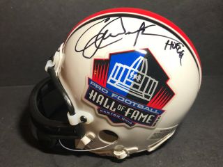 Signed Nfl Hof Mini Helmet Eric Dickerson Autograph Rams Colts Raiders Auto L@@k