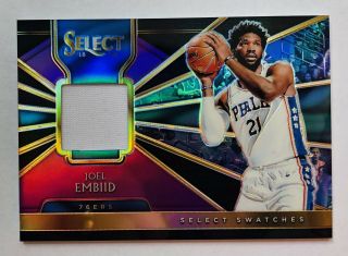 2018 - 19 Joel Embiid /99 Sp Jersey Relic Select Swatches Purple Panini 76ers