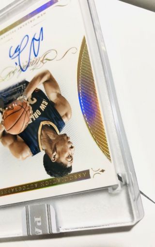 2014 - 15 Anthony Davis Flawless Autograph Gold Panini White Box 1/1 NON RC LAKERS 6