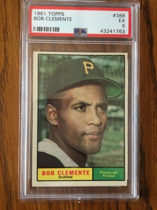 1961 Topps Roberto Clemente Psa 5 Pittsburgh Pirates 388