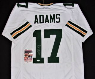 Davante Adams Signed " 17 " Green Bay Packers Jersey Nfl Autograph Jsa Witnessed