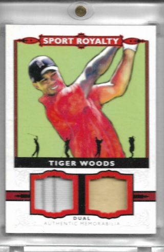 2013 Tiger Woods Dual Memorabilia Ssp Ud Goodwin Champions Sport Royalty