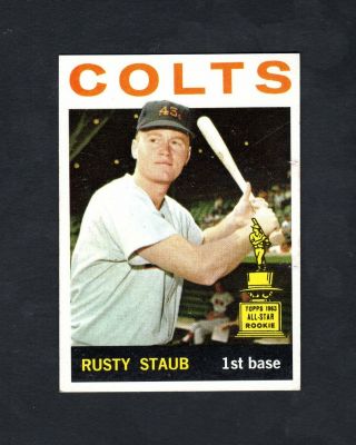 1964 Topps Rusty Staub 109 - - - Houston Colts - - Centered Ex - Mt
